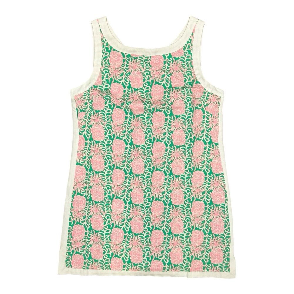 Lilly Pulitzer Pink & Green Pineapple Print Sleeveless Romper